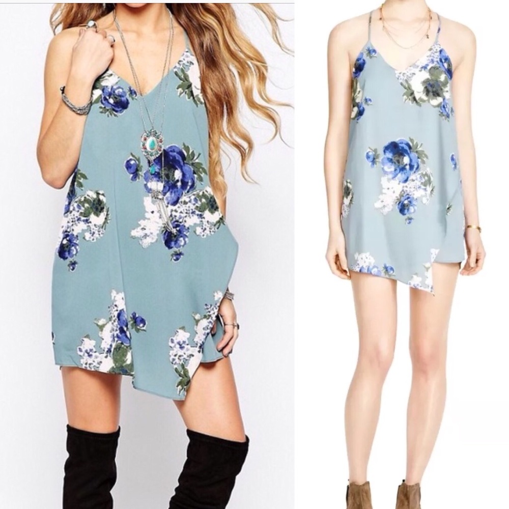 BNWOT Free People Intimately Cascades Floral Slip